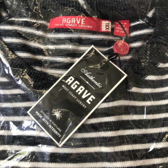 Agave Denim Surin Beach Raglan Stripe Sweater XXL - Picture 6 of 6